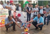 تظاهرات مردم مغرب در اعتراض به سفر رئیس ستاد کل ارتش رژیم اسرائیل