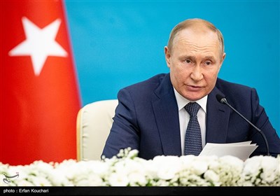 سخنرانی ولادیمیر پوتین رییس جمهور روسیه در کنفرانس خبری اجلاس سه جانبه آستانه 