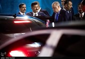 خروج رجب طیب اردوغان رئیس جمهور ترکیه از محل برگزاری کنفرانس خبری اجلاس سه جانبه  آستانه