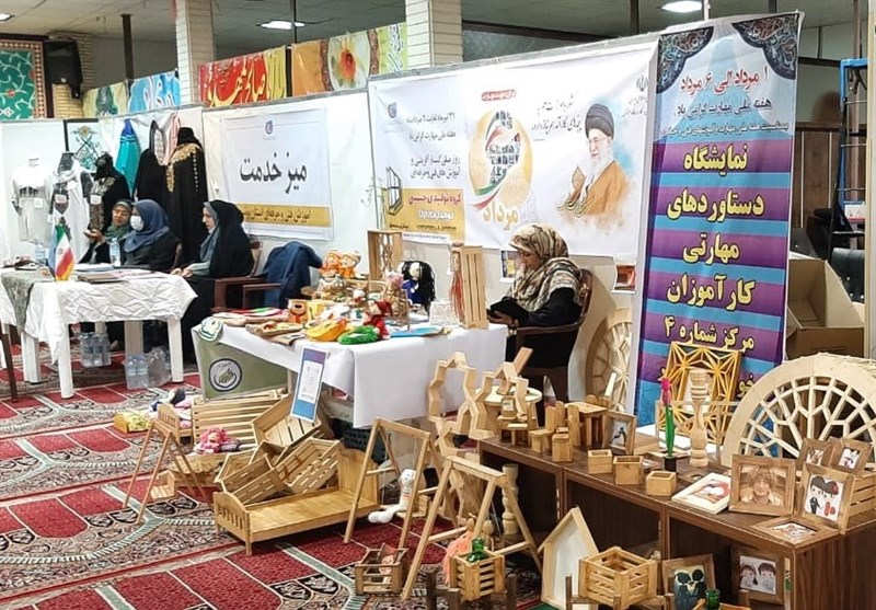 نمایشگاه دستاوردهای کارآموزان فنی و حرفه‌ای بوشهر برپا شد + تصویر