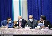 محمدمهدی اسماعیلی وزیر فرهنگ و ارشاد اسلامی و محمدعلی زلفی گل وزیر علوم، تحقیقات و فنآوری در جلسه شورای عالی انقلاب فرهنگی