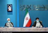 حجت الاسلام سید ابراهیم رئیسی و حجت الاسلام غلامحسین محسنی اژه ای رئیس قوه قضاییه در جلسه شورای عالی انقلاب فرهنگی