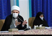 حجت الاسلام محمد قمی رئیس سازمان تبلیغات اسلامی در  جلسه شورای عالی انقلاب فرهنگی