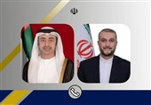 امیرعبداللهیان خطاب به همتای اماراتی: رژیم صهیونیستی از ضربه زدن به امنیت کشورهای منطقه دریغ نمی‌کند