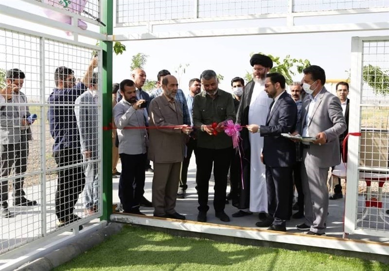 زمین‌های ورزشی چندمنظوره آستان قدس رضوی در حاشیه شهر مشهد افتتاح شد