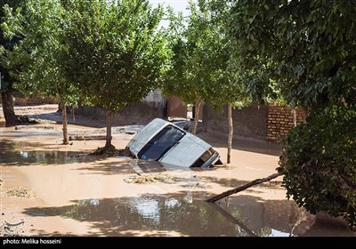 خسارات سیل در روستای آهنگران - استان مرکزی