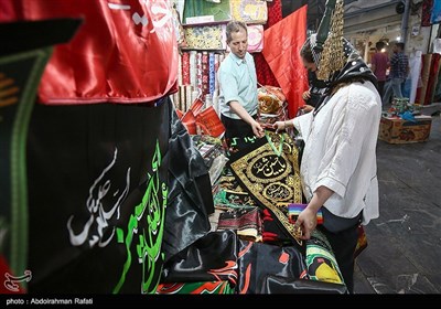 بازار فروش لوازم عزاداری محرم در همدان