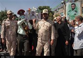 تشییع پیکر شهید مدافع امنیت مهدی دامن باغ - کرمانشاه