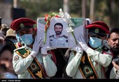 تشییع پیکر شهید مدافع امنیت مهدی دامن باغ - کرمانشاه
