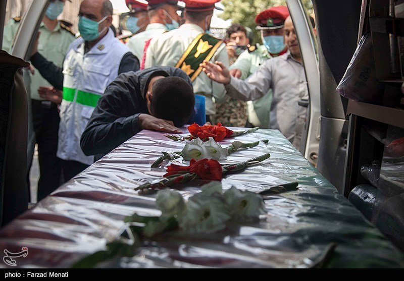 پیکر شهید مدافع امنیت مهدی دامن باغ - کرمانشاه