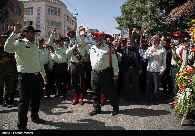 پیکر شهید مدافع امنیت مهدی دامن باغ - کرمانشاه