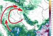 سامانه بارشی جدید دوشنبه وارد استان کردستان می‌شود