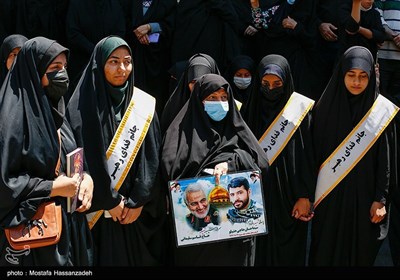 استقبال از 5 شهید مدافع حرم خان طومان در استان گلستان