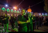 مراسم عزاداری شب پنجم محرم در حرم مطهر حضرت شاهچراغ (ع)