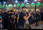 مراسم عزاداری شب پنجم محرم در حرم مطهر حضرت شاهچراغ (ع)