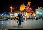 مراسم عزاداری شب پنجم محرم در حرم مطهر حضرت شاهچراغ (ع)