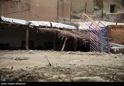 خسارت ناشی از سیل در روستای مزداران فیروزکوه