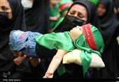 مراسم شیرخوارگان حسینی در گذر چهارباغ اصفهان برگزار شد