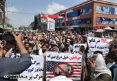 راهپیمایی در افغانستان علیه آمریکا+تصاویر