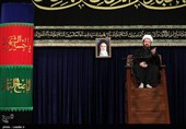 دومین شب عزاداری محرم با حضور رهبر معظم انقلاب در حسینیه  امام خمینی(ره)