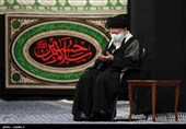 دومین شب عزاداری محرم با حضور رهبر معظم انقلاب در حسینیه  امام خمینی(ره)