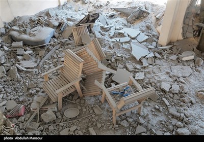 تخریب منازل مسکونی در حملات هوایی رژیم صهونیستی به غزه