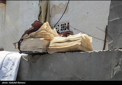 تخریب منازل مسکونی در حملات هوایی رژیم صهونیستی به غزه