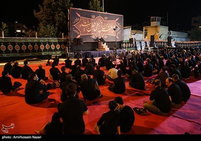 عزاداری شب تاسوعا در هیات رزمندگان اسلام قزوین