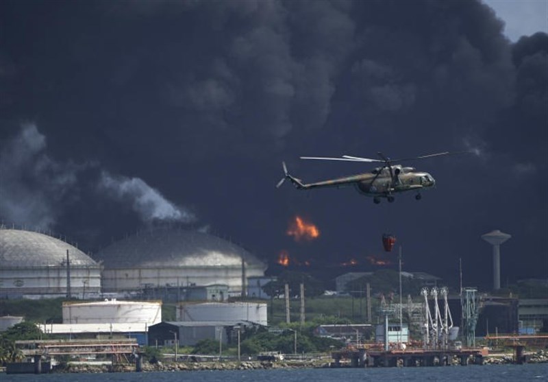 Raging Fire Consumes Four of Eight Tanks at Cuba Oil Storage Facility
