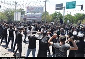 عزاداری روز تاسوعای حسینی در شهرستانهای استان خراسان رضوی برگزار شد + تصاویر