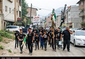 آیین علم‌گردانی روز تاسوعا در روستای زیارت گرگان