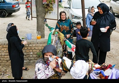 آیین علم‌گردانی روز تاسوعا در روستای زیارت گرگان