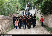 آیین علم‌گردانی روز تاسوعا در روستای زیارت گرگان