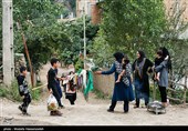 آیین علم‌گردانی روز تاسوعا در روستای زیارت گرگان