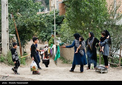 آیین علم‌گردانی روز تاسوعا در روستای زیارت گرگان
