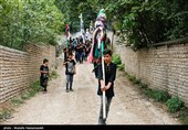 آیین علم‌گردانی روز تاسوعا در روستای زیارت گرگان