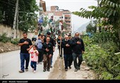 آیین علم‌گردانی روز تاسوعا در روستای زیارت گرگان