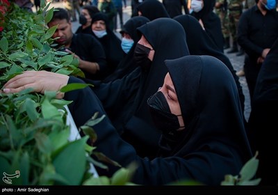 مراسم تشییع پیکر مطهر سردار شهید اسکندری در روز عاشورای حسینی