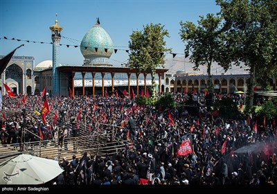 مراسم تشییع پیکر مطهر سردار شهید اسکندری در روز عاشورای حسینی