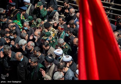 مراسم تشییع پیکر مطهر سردار شهید اسکندری در روز عاشورای حسینی