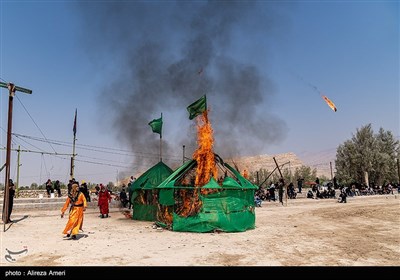 تعزیه روز عاشورا روستای چاهشرف - فارس