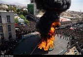 خیمه سوزان ظهر عاشورا محرم 1444 چهار راه گلوبندک تهران