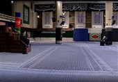 مراسم شام غریبان در حضور امام خامنه‌ای با مداحی محمود کریمی