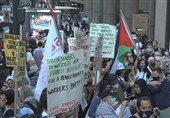 Protesters Gather outside Pro-Israeli HQ in Manhattan following Gaza Airstrikes (+Video)
