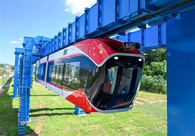  نخستین راه‌آهن معلق مگلو در چین مورد آزمایش قرار گرفت 