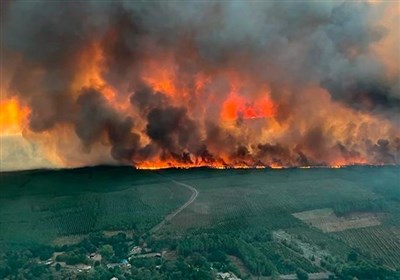  شعله ور شدن مجدد آتش سوز‌ی‌های گسترده در جنوب غربی فرانسه 