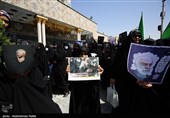 تجمع مردم همدان در محکومیت اهانت به سردار شهید حاج حسین همدانی