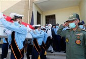 مراسم تشییع و ترحیم همسر شهید اردستانی در ستاد نیروی هوایی ارتش برگزار شد