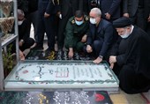 سفر استانی دولت به کرمان| حضور رئیس جمهور بر سر مزار حاج قاسم/ بازدید هوایی رئیسی از مناطق سیلزده + فیلم
