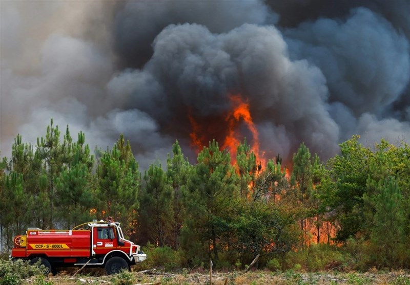 خسارات بالای ناشی از آتش سوزی‌های جنگلی در فرانسه در سال 2022